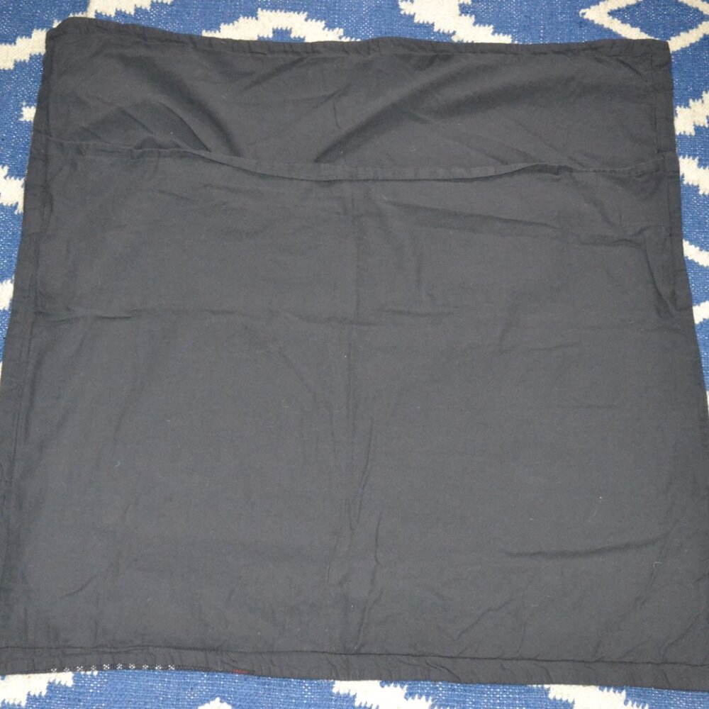 2 Pottery Barn Carson Plaid EURO Shams Gray Red White Yellow 100% Cotton - Picture 4 of 8